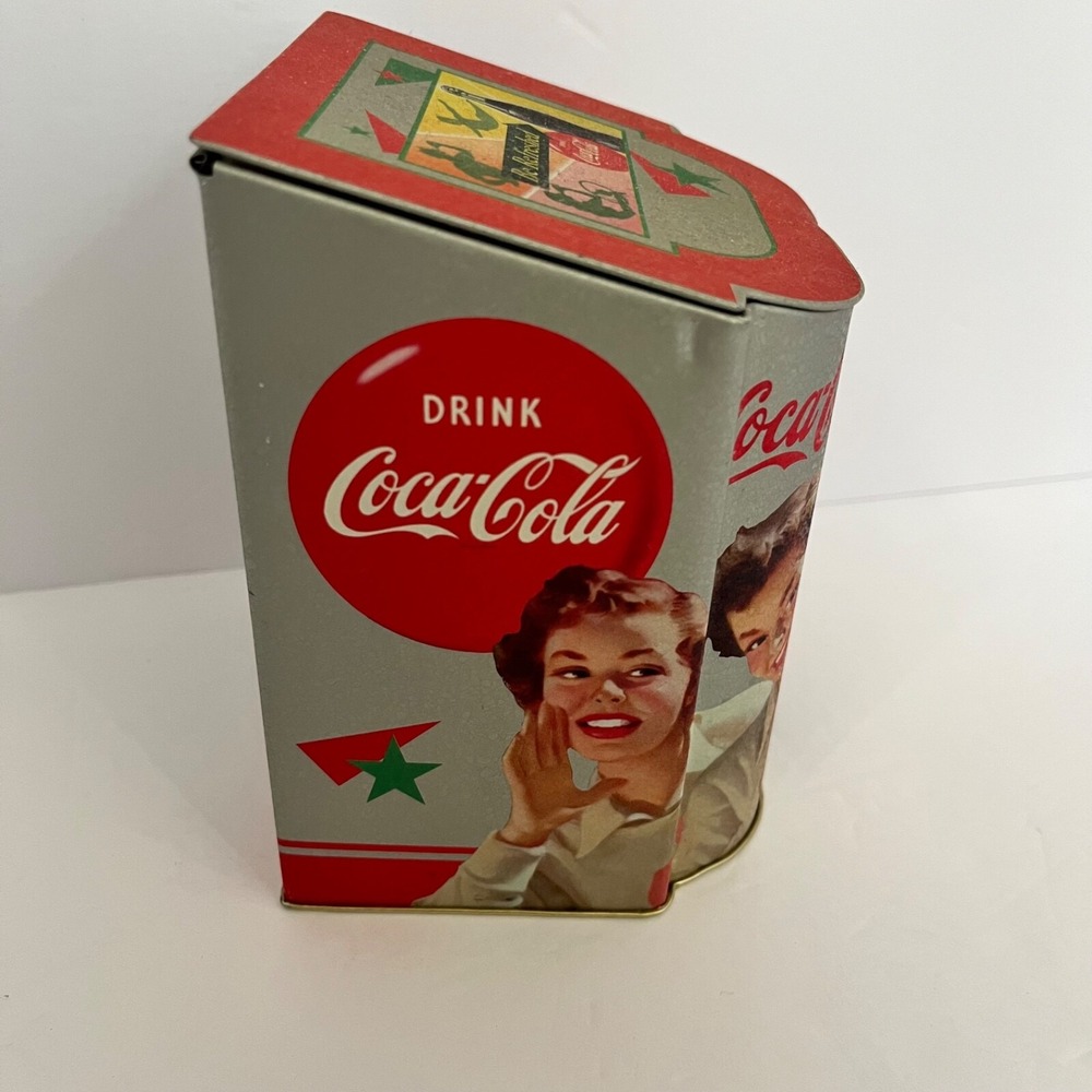 Vintage 1998 Coca-Cola Collectible Hinged Tin "Be Refreshed" Rare Bottle - Picture 4 of 8